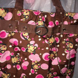 FUN CUTE MONKEYS ON THIS TOTE NEW AMERICAN PASSION